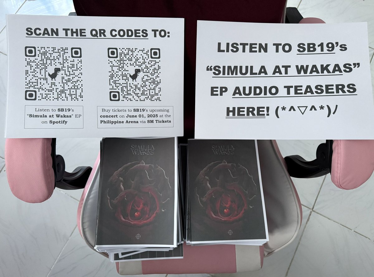 ayramoira's tweet photo. ready na 230 na pabasa & other promo materials ๐ฅณ lezzgaawww! ๐ฅ see yโall sa #damtreeinbgc~
@SB19Official #SB19 https://t.co/VXfyVmLDlm
