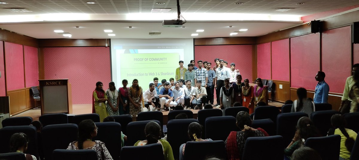 Anandhakumarans's tweet photo. #ProofOfCommunity #web3
@shardeum 

Had a great time attending the shardeum Blockchain seminar at K.S.R. College of Engineering, Tiruchengode. The session was packed with insights on sharding, decentralization, and Web3 tech. https://t.co/VTIdHoMZn2