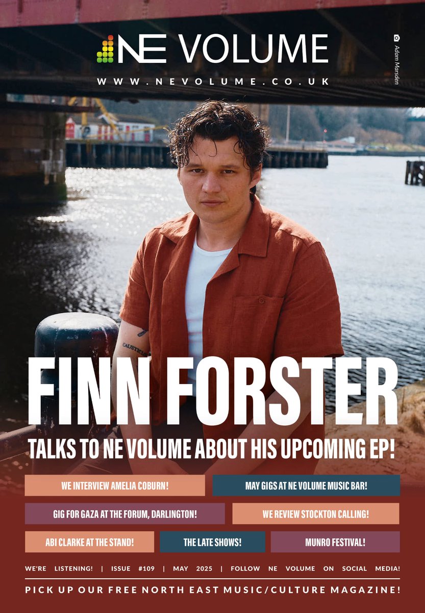 *May Edition Out Now - It's FREE and Always Will Be*

In this edition, we preview Munro festival and The Late Shows, we interview Amelia Coburn, we review Stockton Calling, and so much more.

Enjoy: nevolume.co.uk/magazine/issue…