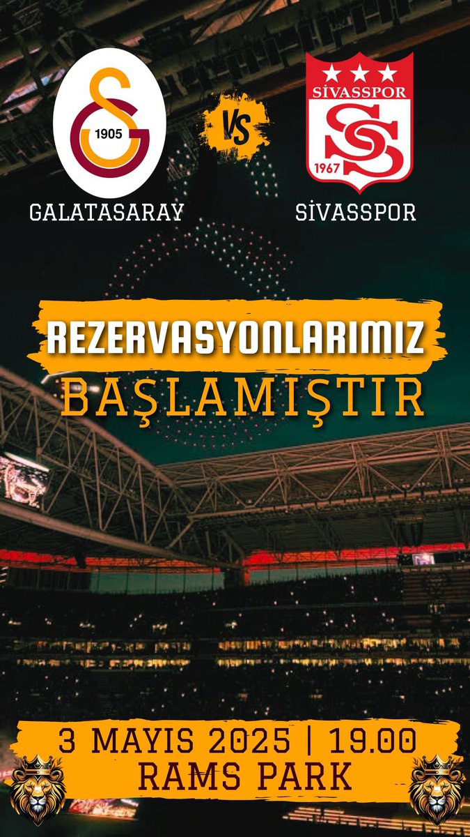 GALATASARAY -  SİVASSPOR   MAÇI BİLETLERİ MEVCUTTUR.
⏳🔥⏳🔥

ELDEN TESLİM 

WP:05319893078

#biletarıyorum #biletdevir #biletvar #galatasaraybiletdevir #galatasaraybilet #kombinedevret #kombinedevret #passolig #Galatasaray #GSvSVS #biletvar