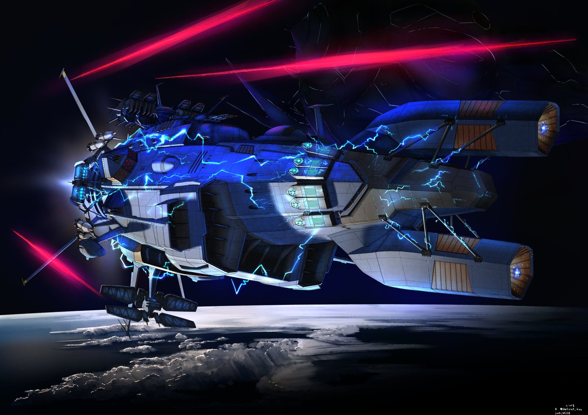 『起死回生の一撃/グラディエーター改』

「もし大破したグラディエーターが復活するなら…」
的な感じの設定で修理改修された無人艦隊コマンド艦 グラディエーターを描いてみました。