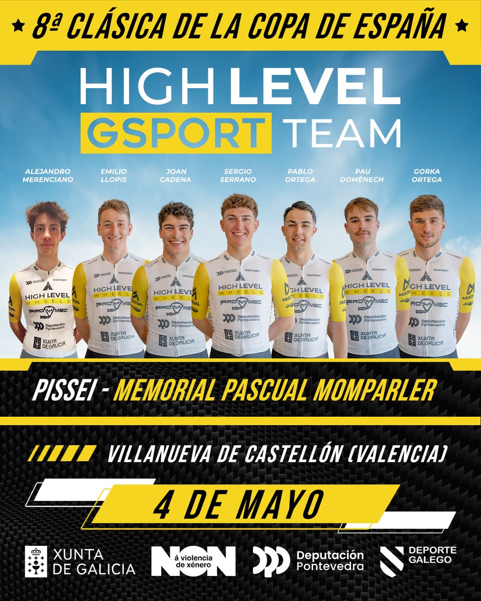 ⚔️ PISSEI - Memorial Pascual Momparler 2025 

📝 Octava prueba de la #CopaEspañaEliteSub23