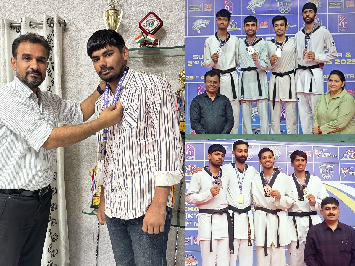 ssjboyscollege's tweet image. Taekwondo players of Shah Satnam Ji Boys&apos; College won gold and silver medals in Federation Cup 2024-25
For more information, click on the link given below: -----
news.ssjbc.in/?p=242
#ssjbc #Taekwondo #Sports #shahsatnamjiboyscollege #haryana #FederationCup #BestCollege