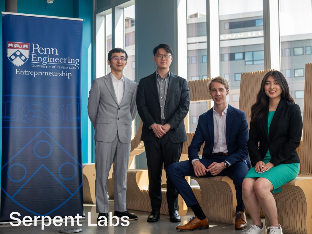 Three Penn Engineering teams—Sync Labs, <a href="/quok_it/">Quok.it</a> &amp; Serpent Labs—won over $100K at the Venture Lab Startup Challenge, earning top prizes for innovations in AI senior caregiving, distributed computing, and robotic tree-trimming.