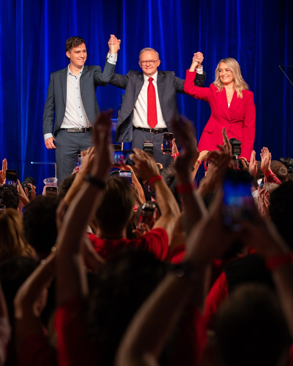 All India Radio News (@airnewsalerts) on Twitter photo Australia's Prime Minister #AnthonyAlbanese wins with a larger majority in the Federal Election.
The Labor Party secures at least 84 seats in the 150-seat House of Representatives.
#AustralianElection | <a href="/AlboMP/">Anthony Albanese</a> Australia's Prime Minister #AnthonyAlbanese wins with a larger majority in the Federal Election.
The Labor Party secures at least 84 seats in the 150-seat House of Representatives.
#AustralianElection | <a href="/AlboMP/">Anthony Albanese</a>