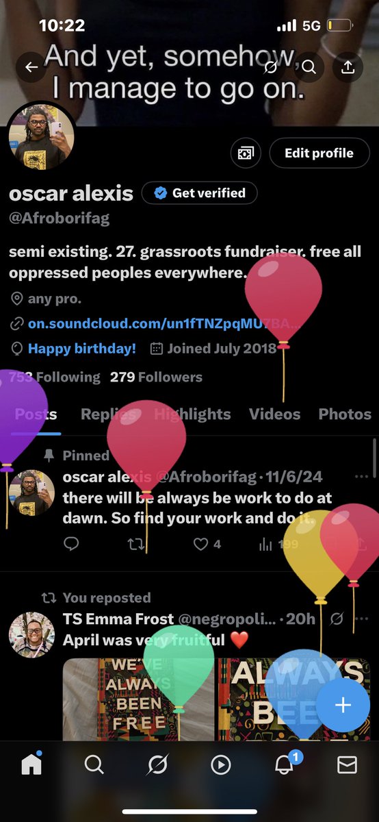 gopuffgirl's tweet photo. Balloons on my page ๐ฅณ #2ate https://t.co/cOJzJ46pAl