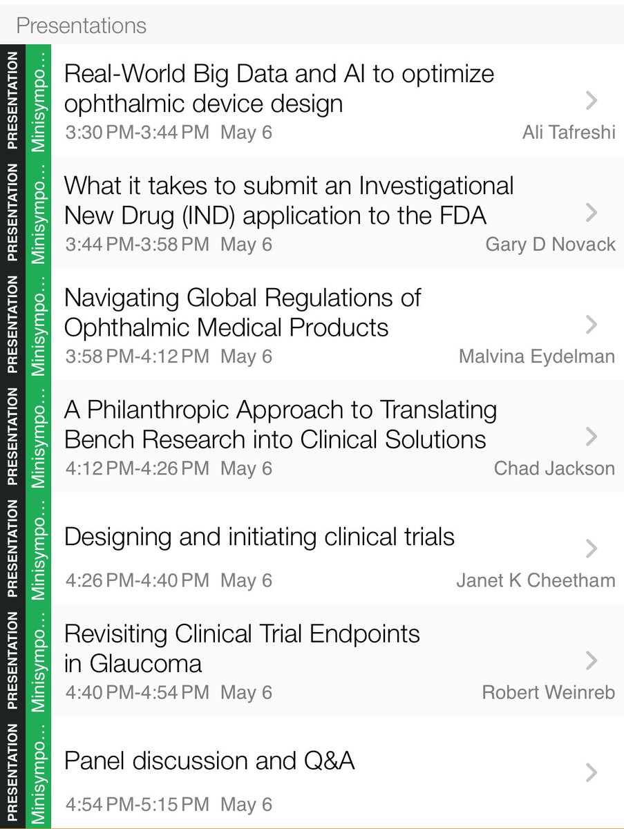 On Tuesday at <a href="/ARVOinfo/">ARVO</a> #arvo2025, I will be moderating a glaucoma minosymposium discussing the bench to bedside pipeline. We have assembled a terrific group of speakers from academia, industry, regulatory agencies, and private foundations to discuss this often opaque process.