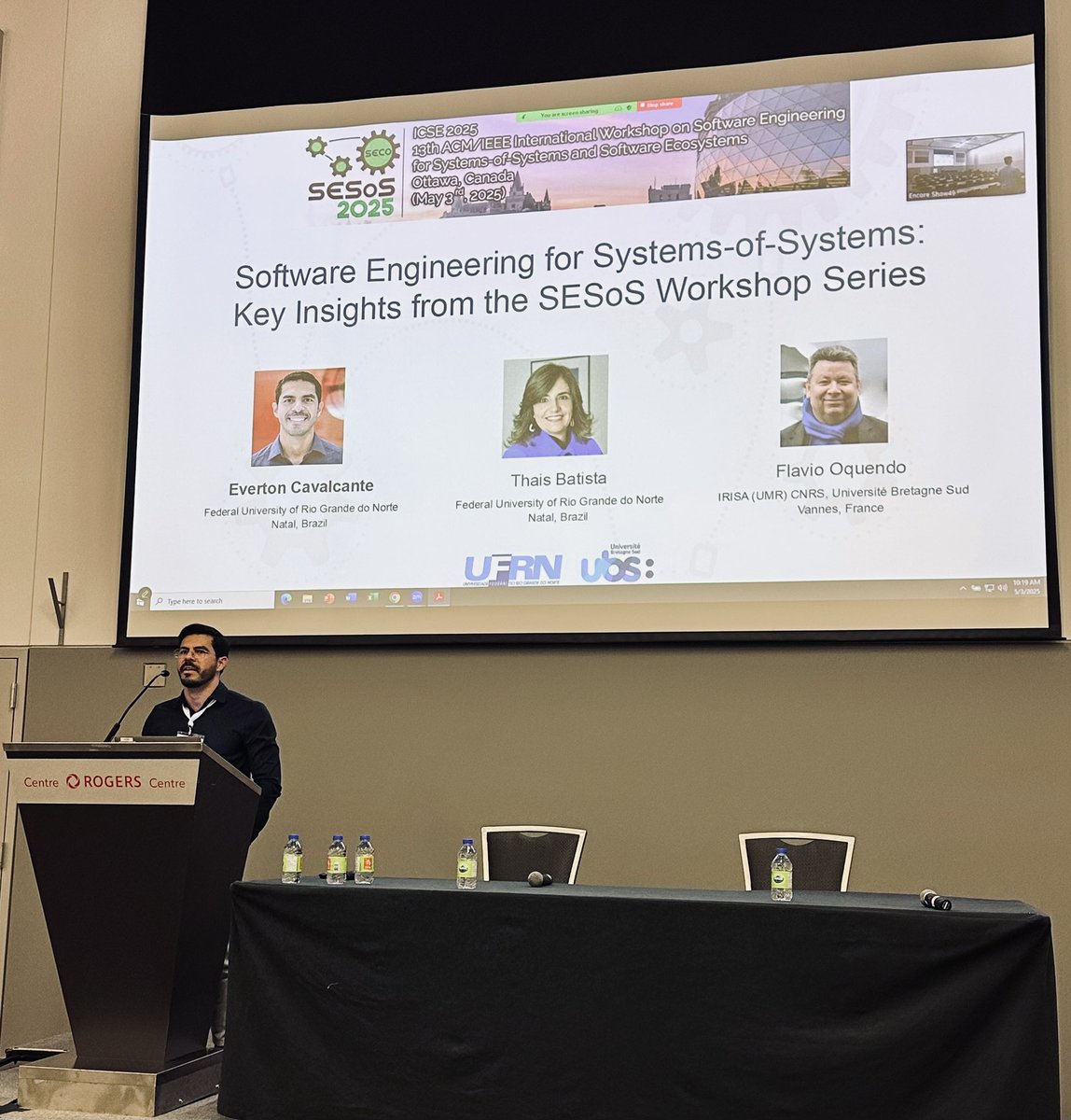 “Software Engineering for Systems-of-Systems: Key Insights from the SESoS Workshop Series” by Everton Cavalcante (UFRN), Thais Batista (UFRN), Flavio Oquendo (IRISA, UMR CNRS -  Univ. Bretagne-Sud)
