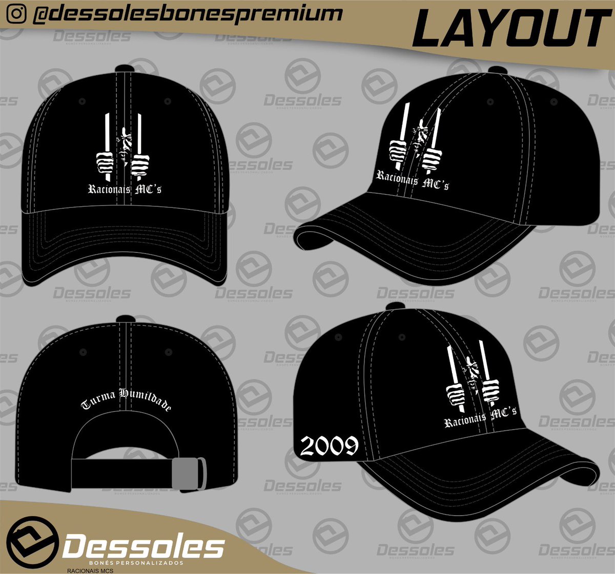 Lançamento da linha Racionais!✅

camisa: R$ 65,00!

boné: R$ 50,00!

disponíveis somente por encomenda, mediante do pagamento do valor  integral até o dia 30/05‼️‼️‼️