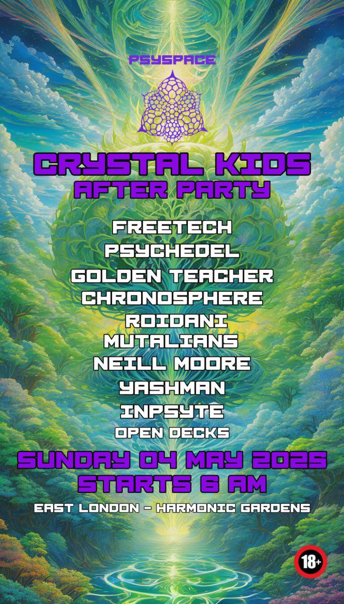 Set times for tonight!
skiddle.com/e/40501262
After party by @psyspaceclub 💫
t.me/+PlE2j5fHnOw5M…