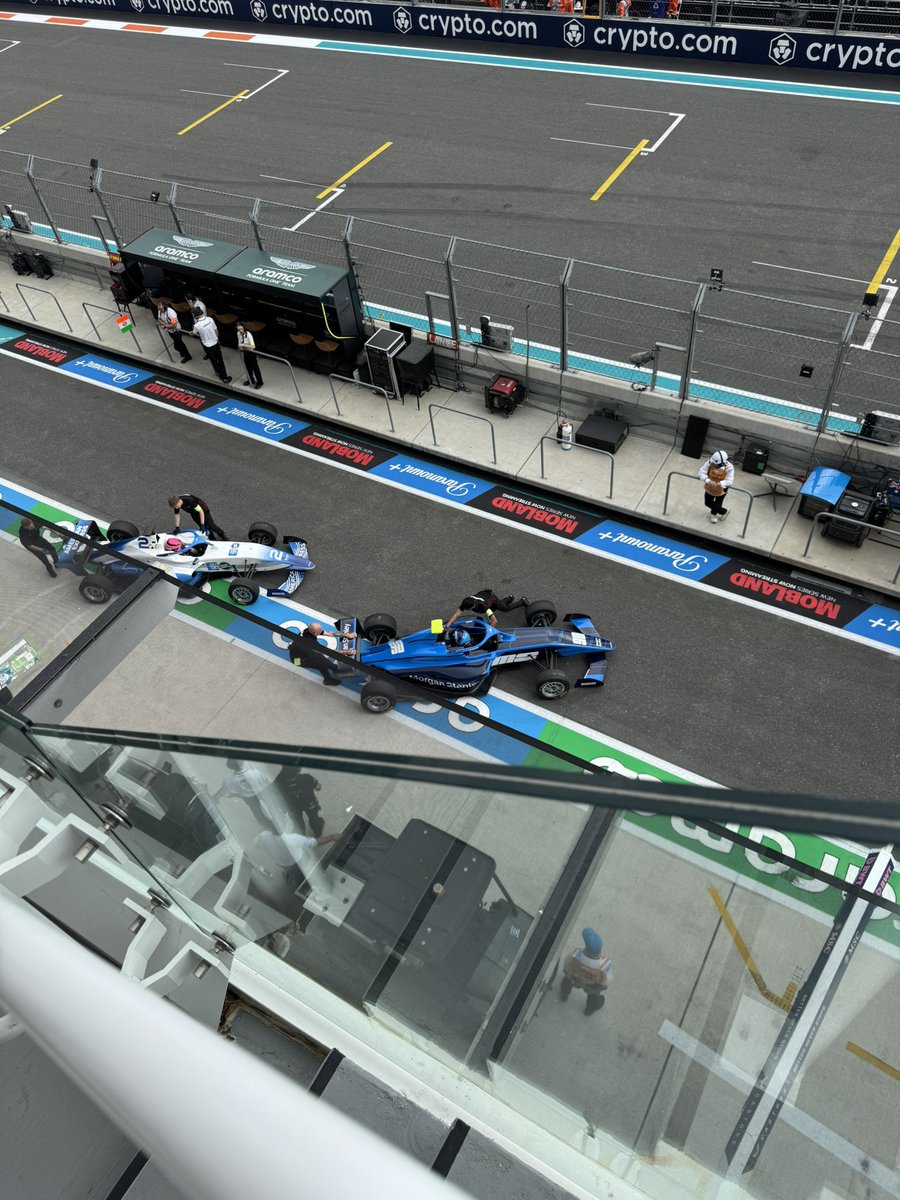 It’s Saturday, just hanging out on pit lane at the Miami Formula 1 Grand Prix drinking a Heineken 😁