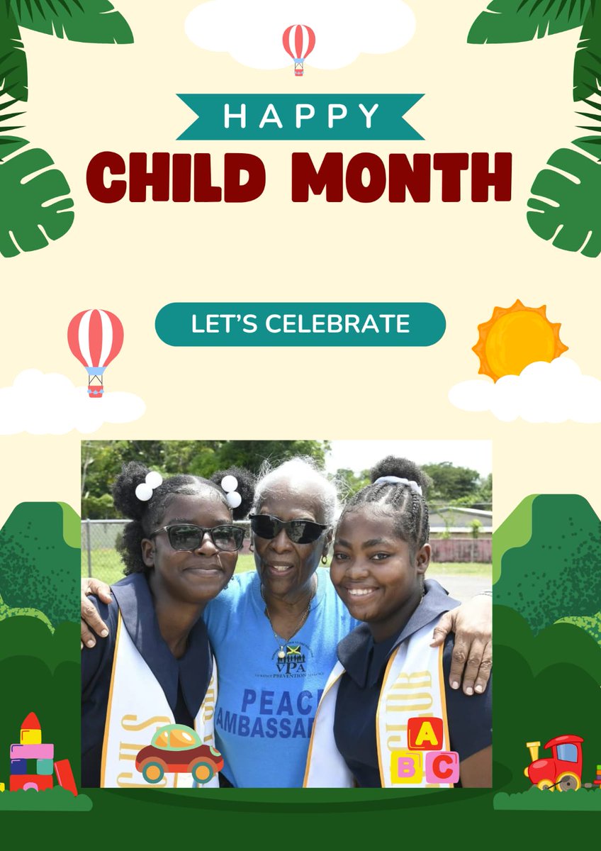 May is Child Month and is being celebrated under the theme "Act Now: Stand Against Child Abuse and Exploitation". The focus of the month is on protecting, participating, and providing for the rights of children. Let us celebrate our children.
<a href="/cpfsajm/">Child Protection & Family Services Agency-CPFSA</a> 
<a href="/projectstarja/">Project STAR</a>