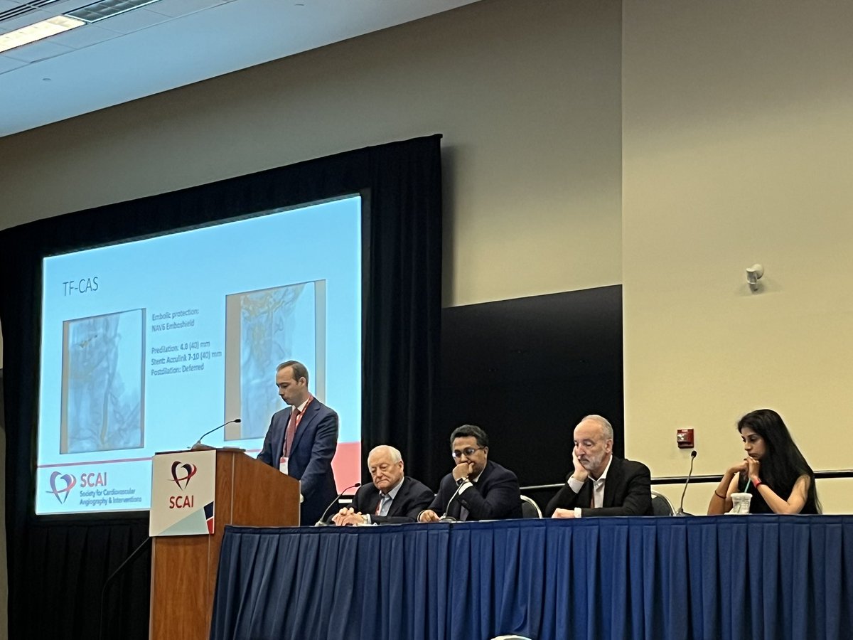 Keeping the carotid action going this AM. Great session happening right now on carotid interventions! #SCAI2025 #SCAIWIN <a href="/SCAI/">SCAI</a> <a href="/scaiwin/">SCAIWIN</a> #WIC