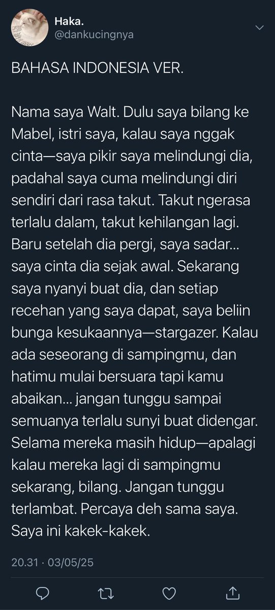 margixian's tweet photo. 397 — Kakek Walt. https://t.co/Z0hsydAg5p