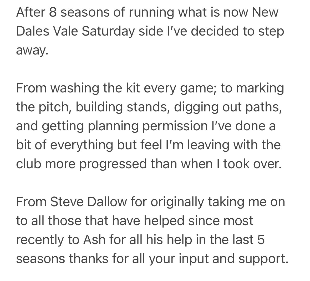 dev_w89's tweet photo. My time @NewDalesValeFC has come to an end 🟠⚫️⚽️ https://t.co/zEAAtP8V0x