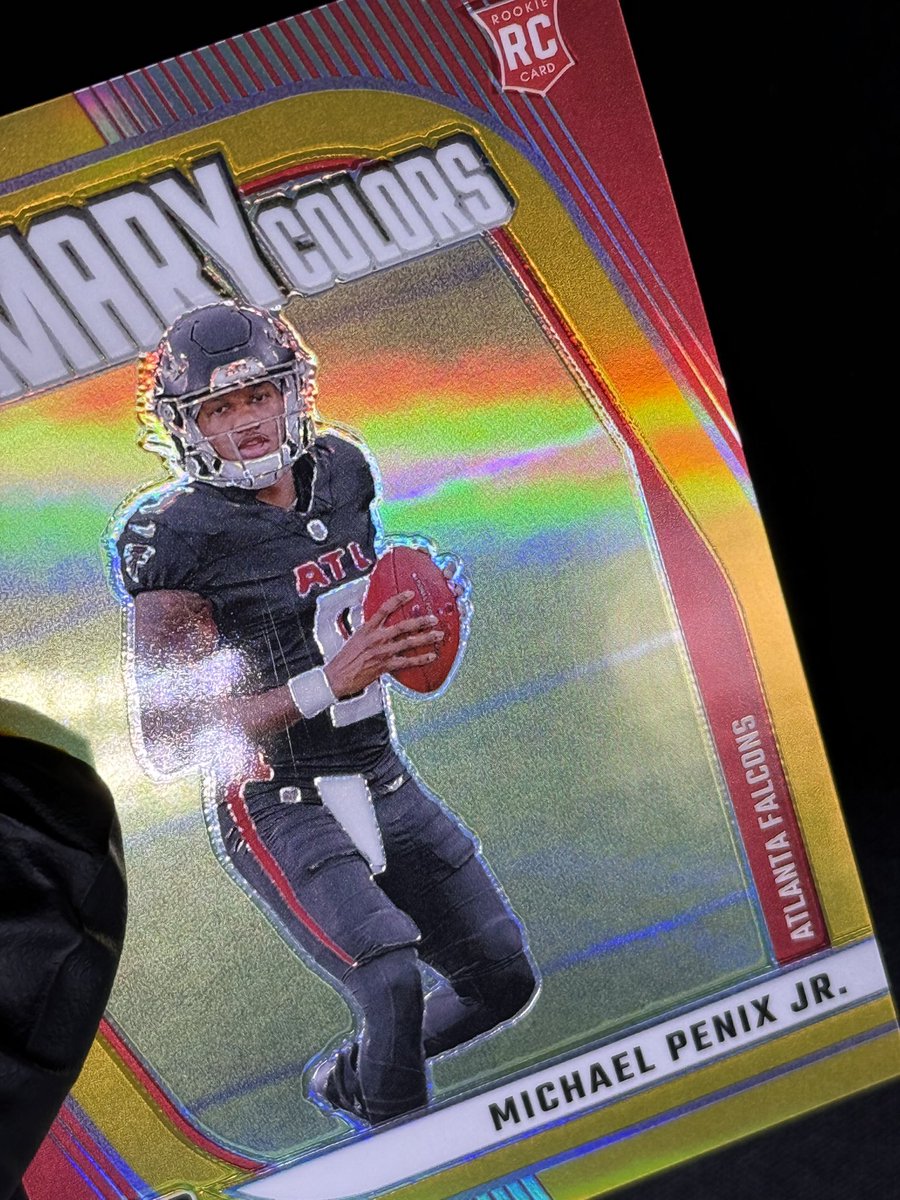 308 Breaks (@cruzerrr308) on Twitter photo Michael Penix Jr. Primary Colors Gold /10 
*has vertical surface lines* 
$600 shipped reposts appreciated πππ½ Michael Penix Jr. Primary Colors Gold /10 
*has vertical surface lines* 
$600 shipped reposts appreciated πππ½
