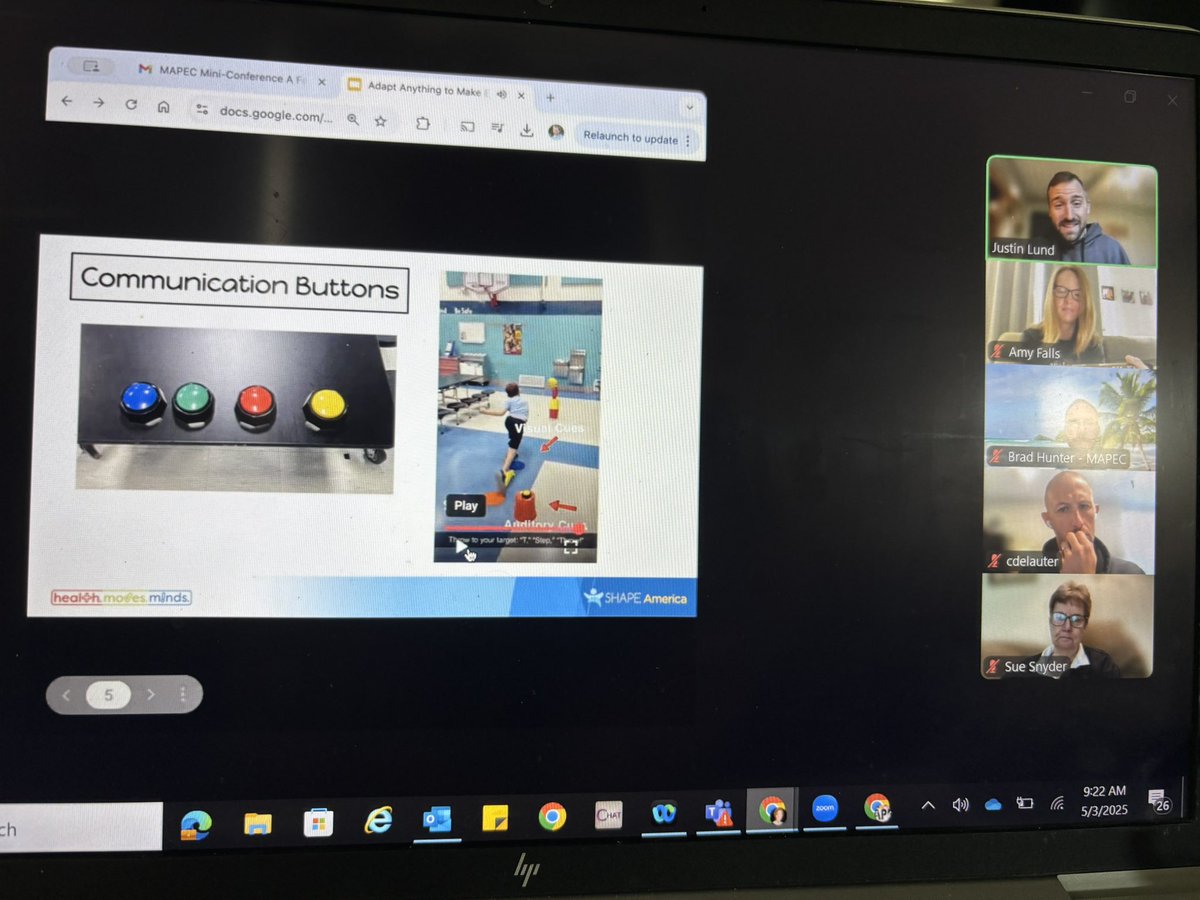 Amy Falls, NBCT (@afallspeteach) on Twitter photo <a href="/MrJustinLund/">Justin Lund</a> kicked off the <a href="/MAPEC_Members/">MAPEC</a> Mini conference sharing fabulous ideas to “Adapt Anything to Make Everything Possible”! Tons of great ideas to help all students! <a href="/SHAPEAmerica/">SHAPE America</a> <a href="/MrJustinLund/">Justin Lund</a> kicked off the <a href="/MAPEC_Members/">MAPEC</a> Mini conference sharing fabulous ideas to “Adapt Anything to Make Everything Possible”! Tons of great ideas to help all students! <a href="/SHAPEAmerica/">SHAPE America</a>