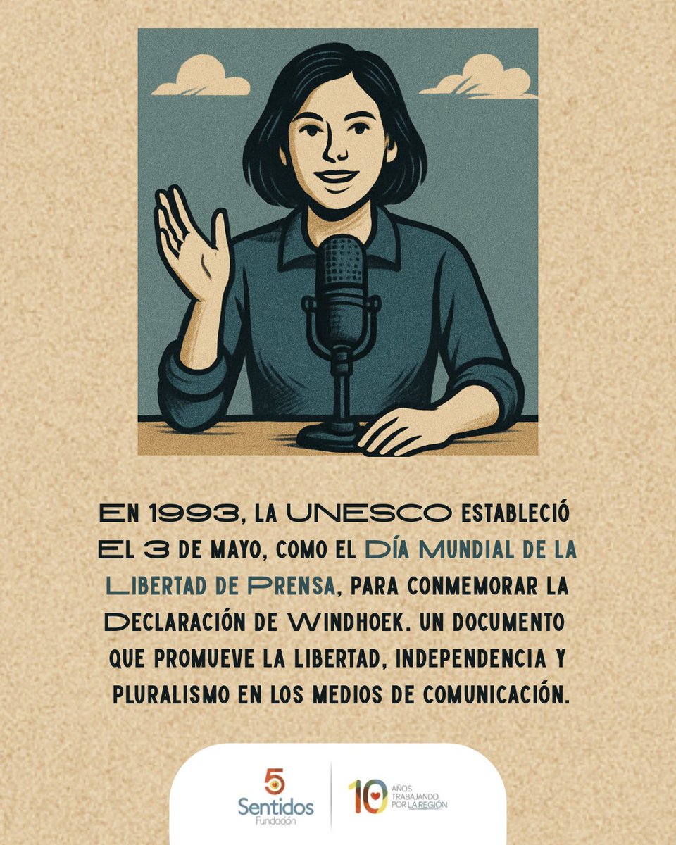 FCincoSentidos's tweet photo. La libertad de prensa es un pilar fundamental de la democracia, un camino hacia la verdad, un espacio para la pluralidad de voces y el eco de las historias que deben ser contadas. 🎙️🎥📷📰 https://t.co/PtWMLAzoY7