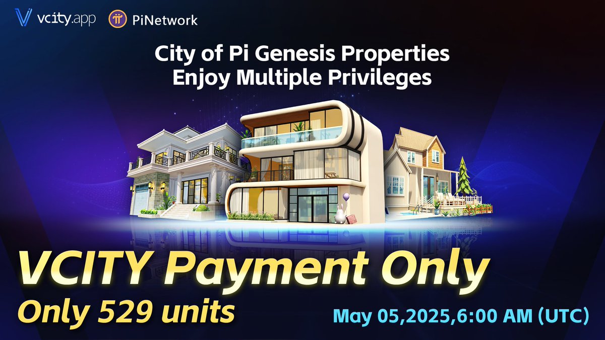 V_VcityGlobal's tweet photo. 🔥City of Pi Remaining Properties from the First Sale Now Available🔥
⏰ May 05, 2025
💎VCITY Payment Only ⏳
#CityOfPi #V-Meta #VCITY #VcityApp https://t.co/DIOmHuAYxI