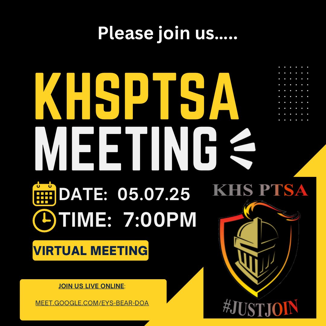 Please join us online Monday 5/7/25 for lots of important end of the year information! 

meet.google.com/eys-bear-doa?h…