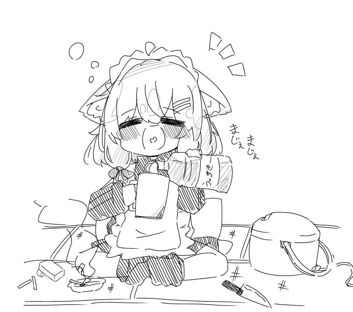アル中カラカラ真冬ちゃん🥃(再掲) 