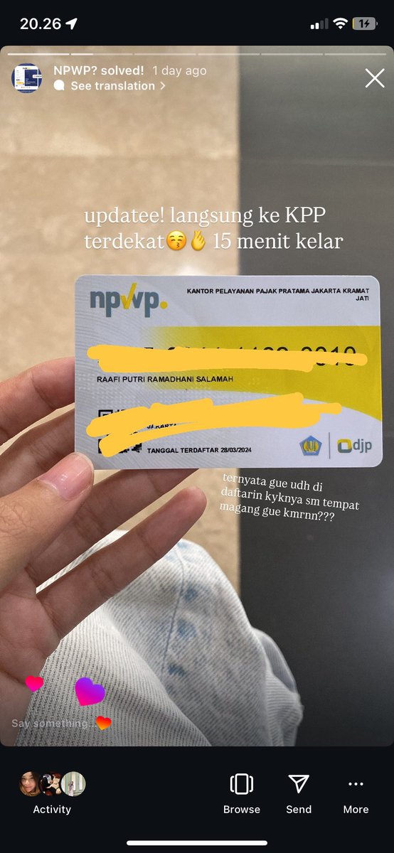 Raafiptr's tweet photo. ❗️Buat yang ribet &amp; stuck daftar NPWP online, gue juga!

Daftar online..gagal mulu: dari verifikasi notelp gak masuk sampai NIK duplikasi.
Akhirnya gue mutusin ke KPP terdekat, kelar dalam 15 menit.
Gue share pengalaman lengkapnya, siapa tau relate &amp; ngebantu juga.
#NPWP https://t.co/w38429uaoQ
