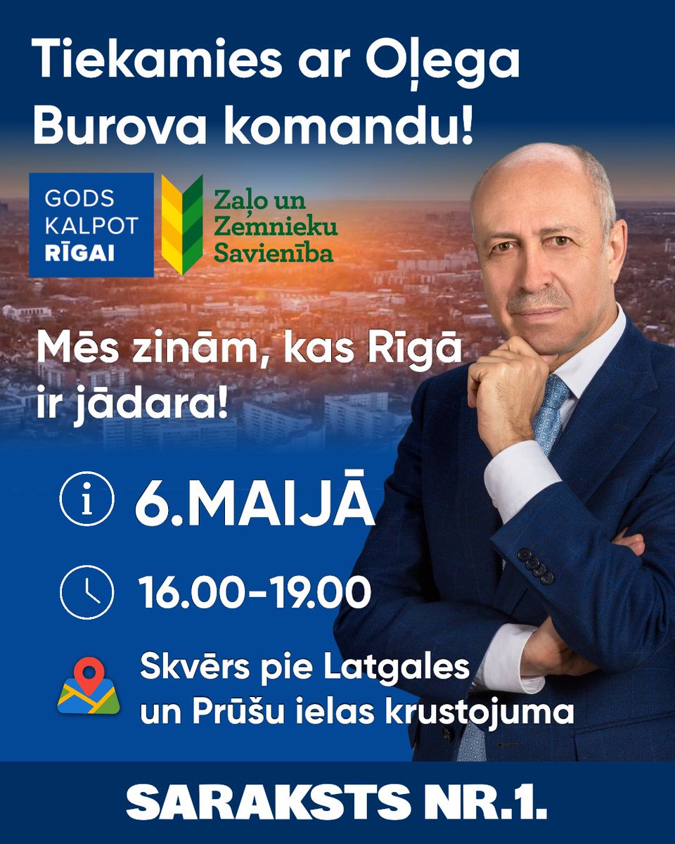 gkrigai's tweet photo. 🙌🏼 Tiekamies jau 6.maijā! 

#tikšanās #teltis #rīga #gkr #zzs #rīdziniekiem #aktuāli https://t.co/0J7GP5O2bN