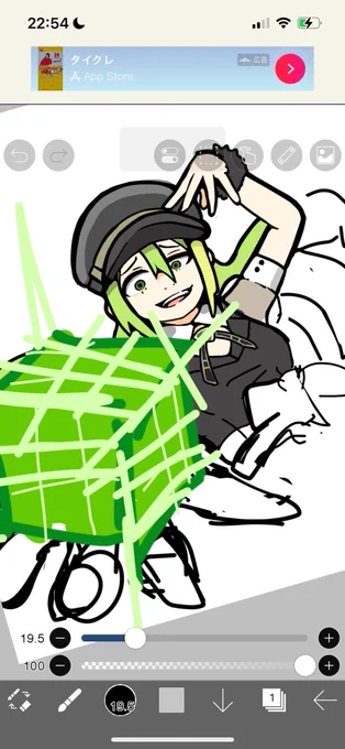 また落書きしてます。依頼絵描こうね。 