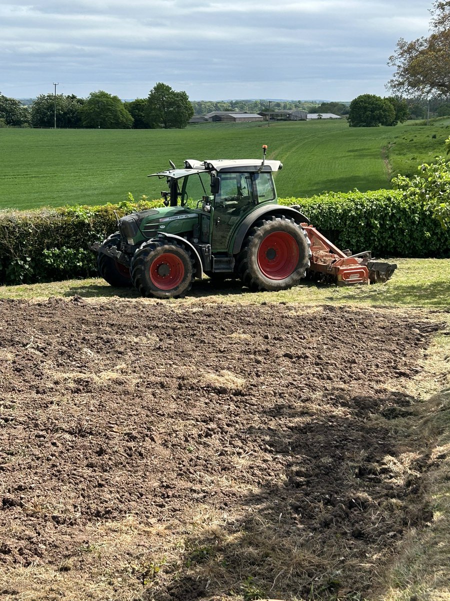 When gardening meets farming 
…. The garden rotorvator not cutting it this year! (Already had the subsoiler in there)