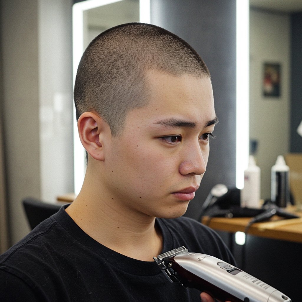 ＜浮気の代償＞ 茶髪チャラ男くんがしょんぼりと美容室に… 「はい、これで6ミリの丸刈りですねー、お客さんイケメンだから坊主似合いますよ～、逆に ...