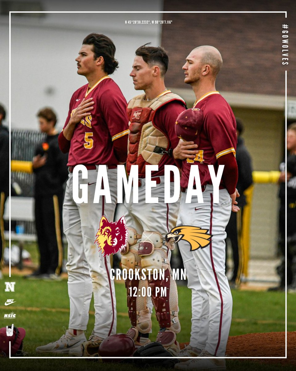 One more up north

🆚 Minn. Crookston
🕛 12:00 PM
📍 Crookston, MN

#GoWolves🐺
