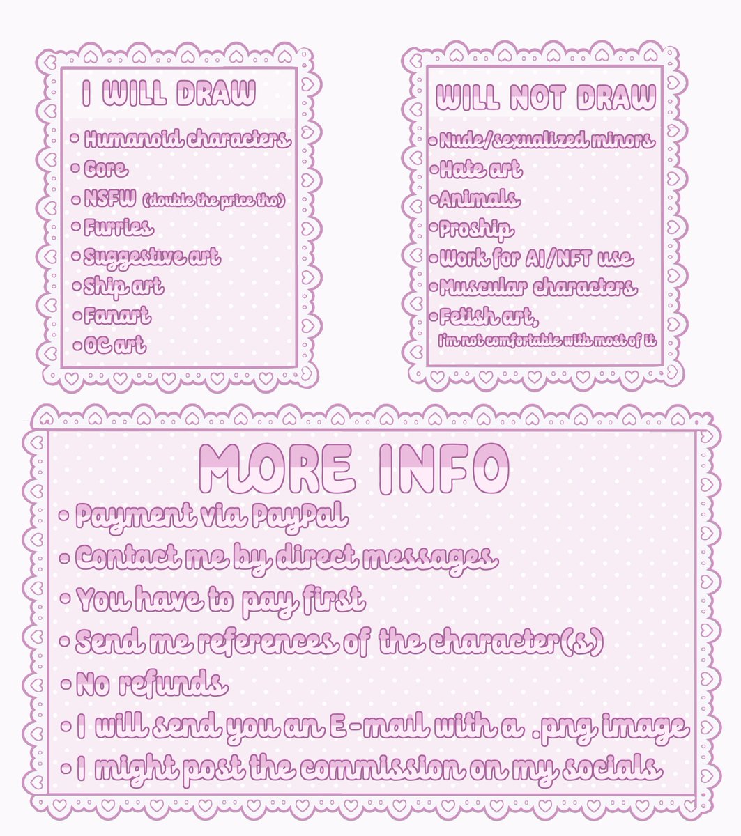 Femb0yLover2137's tweet image. COMMS OPEN
I appreciate every single commission! I'm trying to save up money for vacation and just in general.
#Commission #commissionsopen #commissionart #pastel #pastelgoth #animeart #cutecore #kawaii #angelcore #yamikawaii #menhera