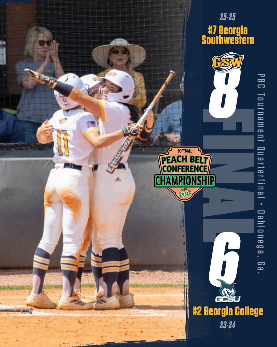 GSW Athletics (@gswathletics) on Twitter photo CANES WIN! CANES ADVANCE!
Took almost 7 hours to get there (๐ฉ๏ธ delays), but <a href="/_GSWSoftball/">GSW Softball</a> rallied with 3 in the 7th to knock off #2 seed in PBC quarters
Cooper Watson- 1-2, ๐ฅ HR, 3 RBI
Madison Banks- 3-5, 2 R, RBI
Rebecca Hazard- ๐ฅ HR
Malone Aldridge- 2 H
Ashlyn Rogers- 2 H CANES WIN! CANES ADVANCE!
Took almost 7 hours to get there (๐ฉ๏ธ delays), but <a href="/_GSWSoftball/">GSW Softball</a> rallied with 3 in the 7th to knock off #2 seed in PBC quarters
Cooper Watson- 1-2, ๐ฅ HR, 3 RBI
Madison Banks- 3-5, 2 R, RBI
Rebecca Hazard- ๐ฅ HR
Malone Aldridge- 2 H
Ashlyn Rogers- 2 H