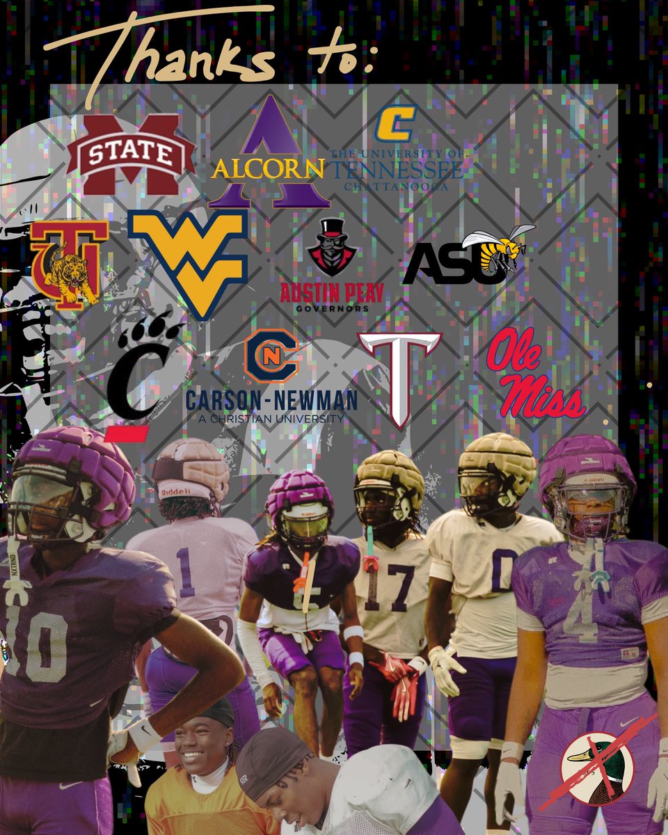 We appreciate all the universities that sent coaches out to recruit Hueytown.