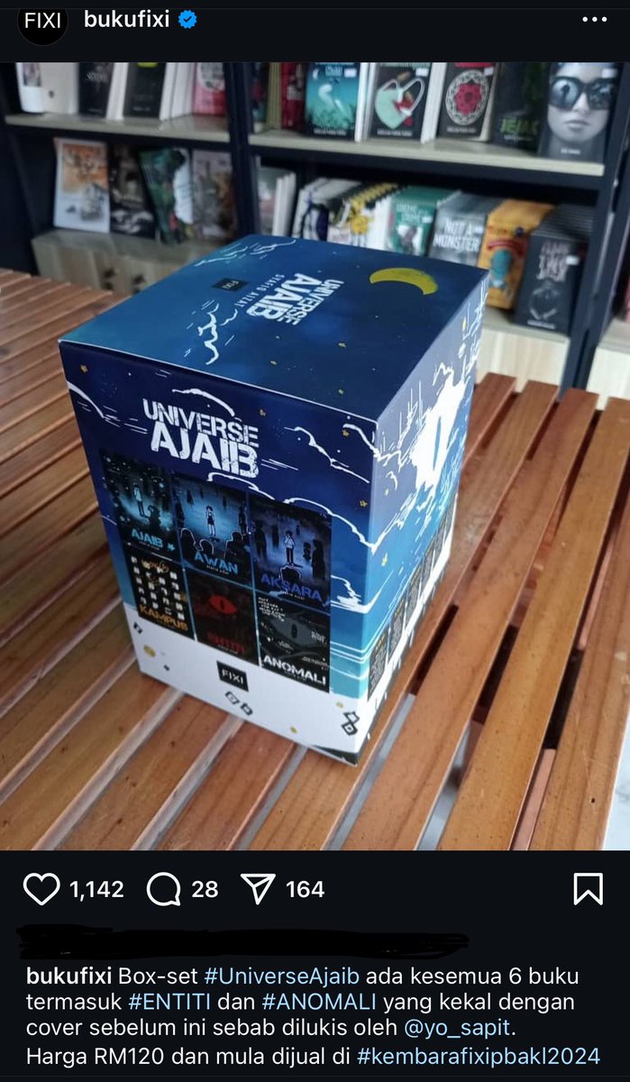 Manifesting ada box set sejak 2022 &amp; akhirnya dapat masa tahun 2024✨
Thank u <a href="/BukuFixi/">Buku Fixi</a> 

2022:                                       2024: