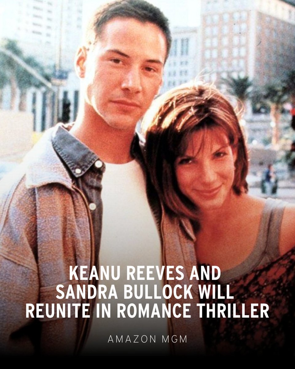 IMDb's tweet image. #Speed and #TheLakeHouse costars #KeanuReeves and #SandraBullock will reunite in an upcoming Romance Thriller 🚌 📬 💥 😍 Title and release date are currently unknown.