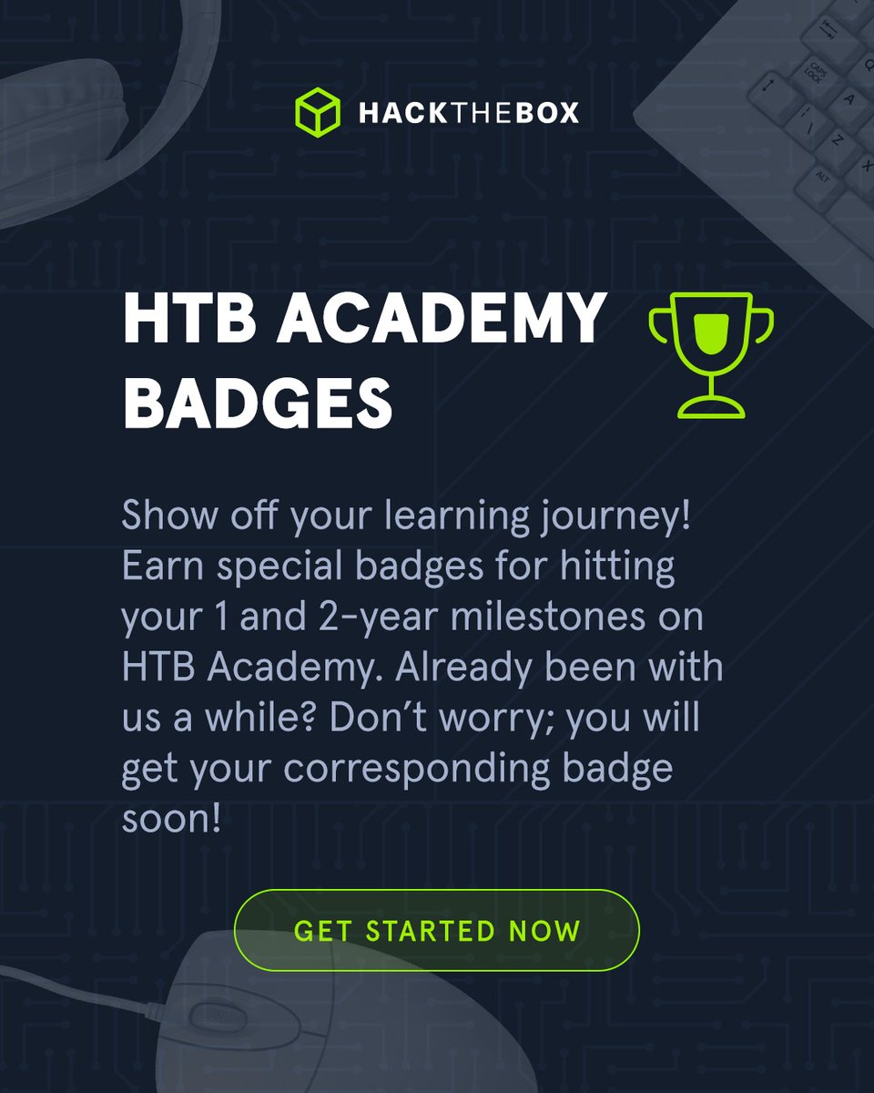 We’ve got some news for you 🫣
And they’re all great! Here are not one but THREE updates on #HTB Academy to make your learning journey easier and more enjoyable. Start now: okt.to/8X6Aaq

#HackTheBox #Cybersecurity #CybersecurityCourse #HTBAcademy