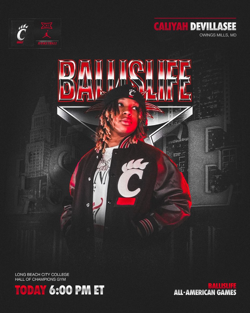 Cincinnati Women's Basketball (@gobearcatswbb) on Twitter photo Ballin' in Cali π΄
<a href="/thelilbit4/">Caliyah 'Lil Bit' DeVillasee</a> is competing in the <a href="/Ballislife/">Ballislife.com</a> All-American Game today!
#TheSisterhood | #Bearcats Ballin' in Cali π΄
<a href="/thelilbit4/">Caliyah 'Lil Bit' DeVillasee</a> is competing in the <a href="/Ballislife/">Ballislife.com</a> All-American Game today!
#TheSisterhood | #Bearcats