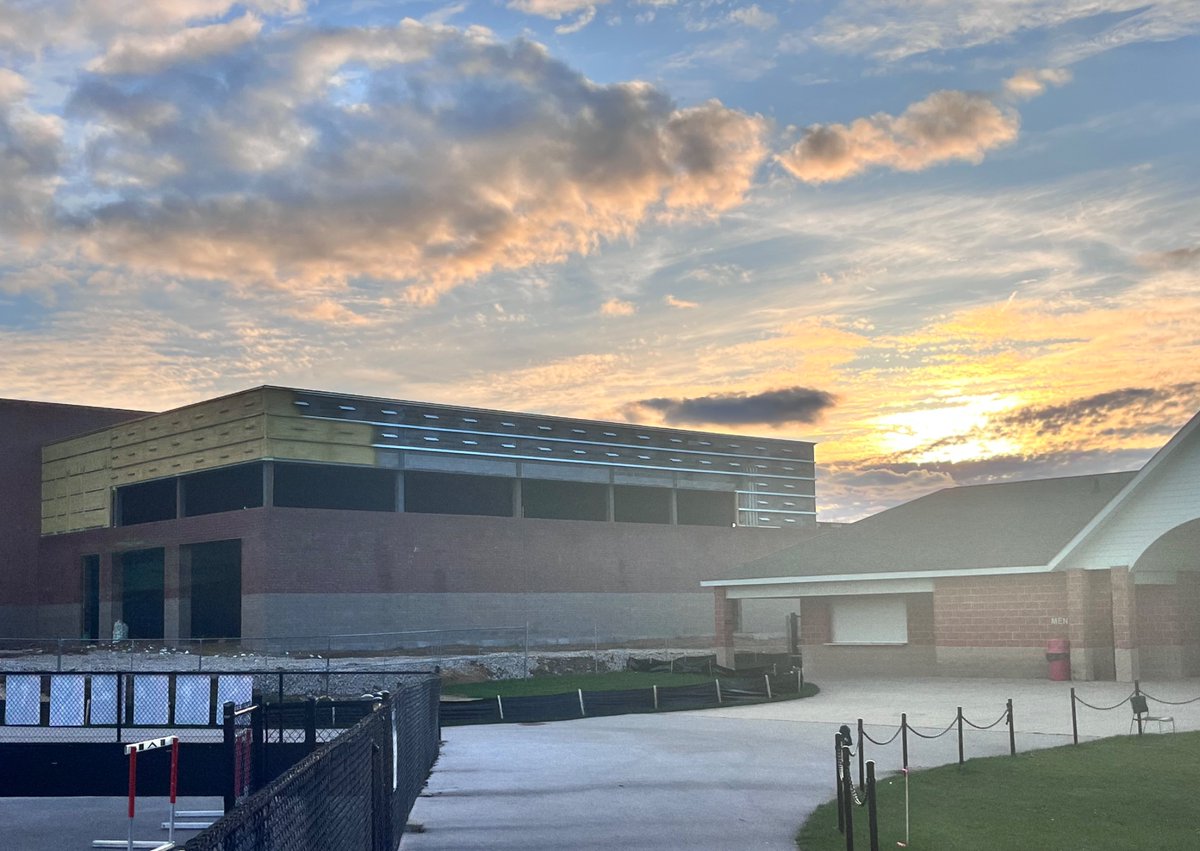 Our <a href="/CSPSREDHAWKS/">Cedar Springs Public Schools</a> HS fitness center is coming along!   Stay Up!
