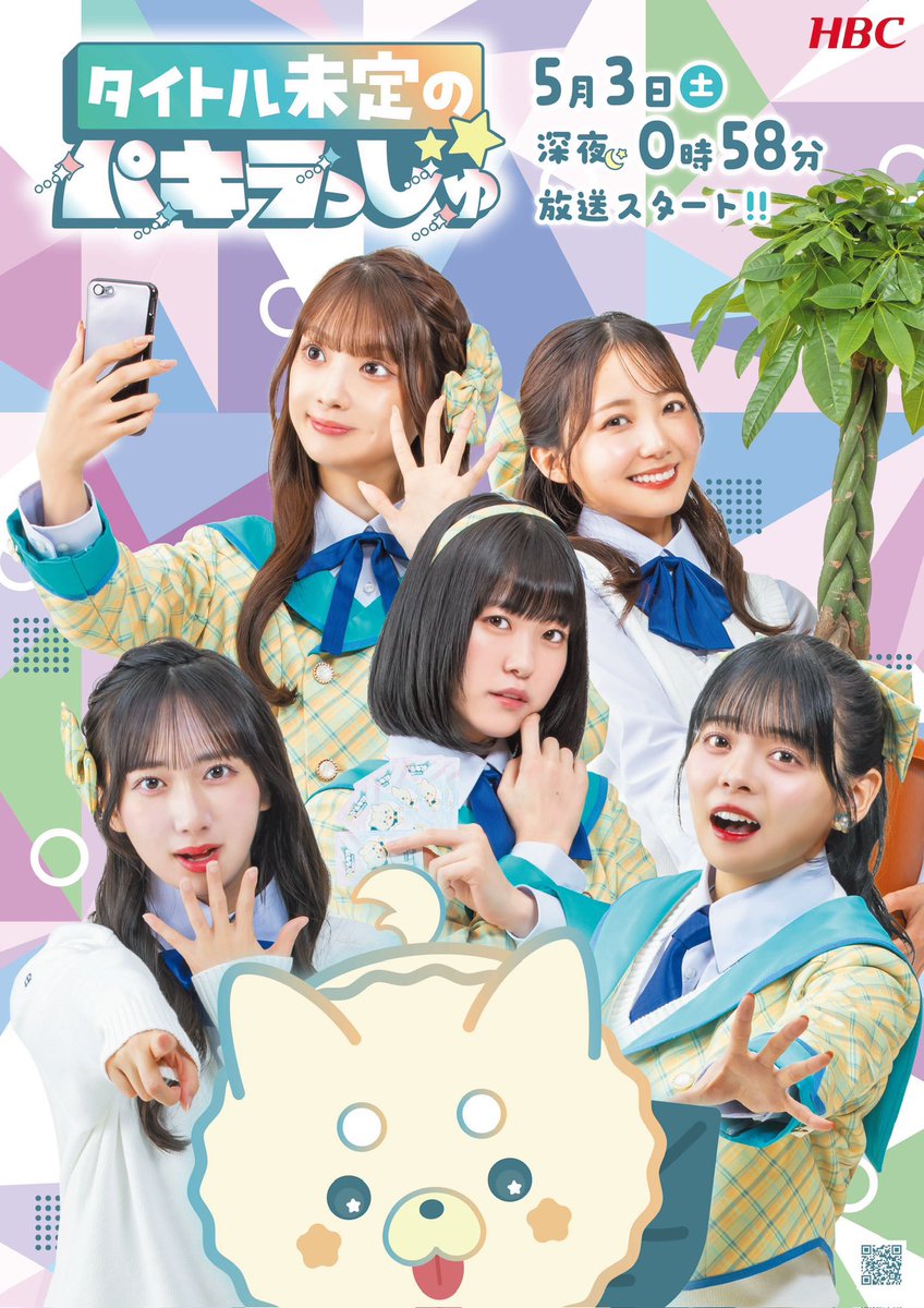 HBCテレビ🌱 「タイトル未定のパキラっしゅ☆」 本日24:58〜初回放送