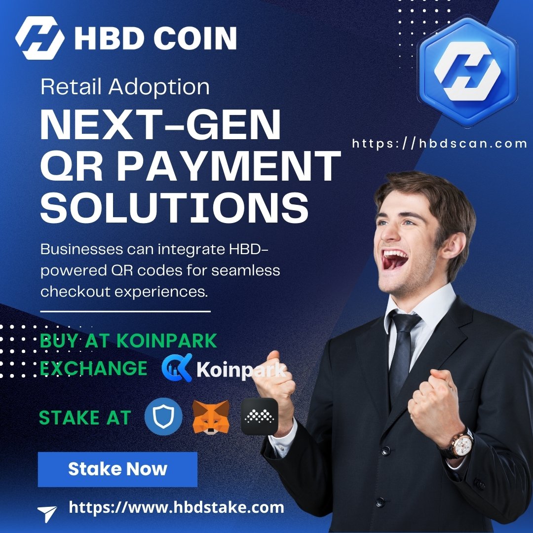 hbdchain's tweet photo. Retail Adoption - Next-gen QR Payment Solutions
Buy HBD at https://t.co/FFQjCyeq4A Stake on @TrustWallet, @MathWallet and @MetaMask
at https://t.co/yVSoz94fSD   

For more details: https://t.co/ntyG4cNRPY https://t.co/Ft1mqq5Mlf