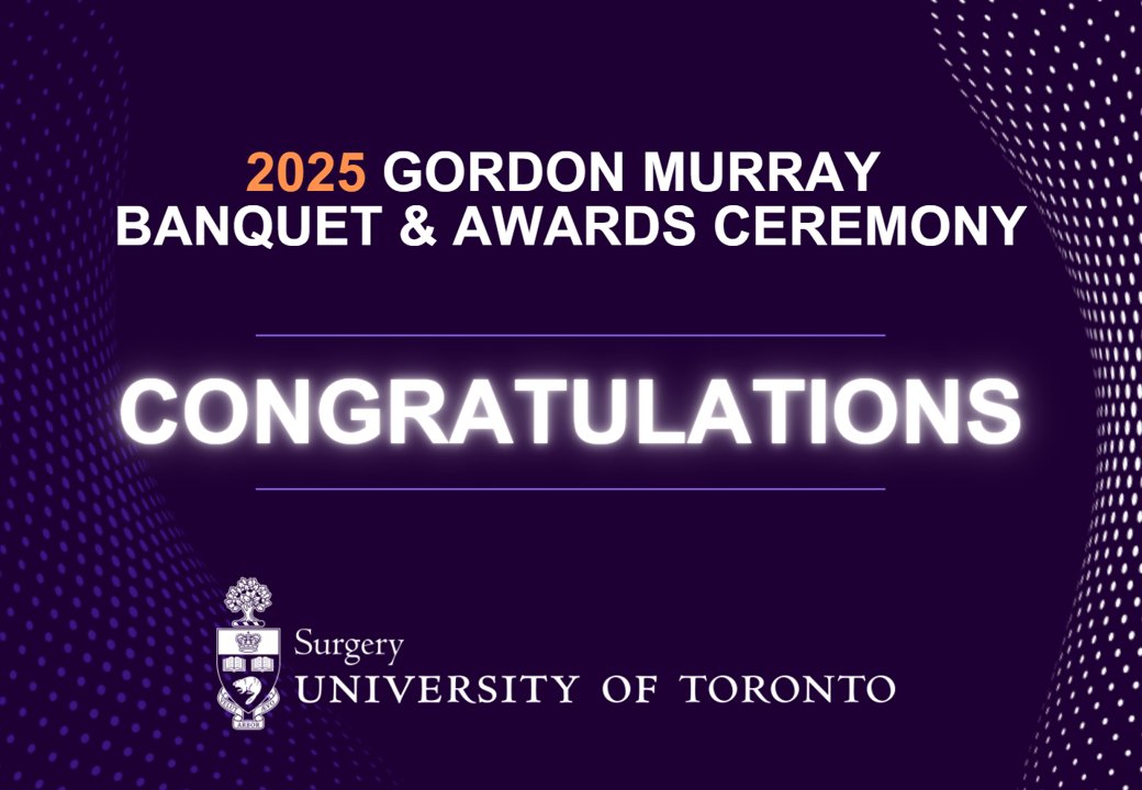 U of T Department of Surgery (@uoftsurgery) on Twitter photo 🎉🎉🎉Congratulations to all <a href="/UofTSurgery/">U of T Department of Surgery</a> community members who were recognized during last night's 2025 Gordon Murray Banquet & Awards Ceremony at the AGO. What a research day & what a memorable evening! The updated awardees list is now on our website🔗surgery.utoronto.ca/gallie-day 🎉🎉🎉Congratulations to all <a href="/UofTSurgery/">U of T Department of Surgery</a> community members who were recognized during last night's 2025 Gordon Murray Banquet & Awards Ceremony at the AGO. What a research day & what a memorable evening! The updated awardees list is now on our website🔗surgery.utoronto.ca/gallie-day