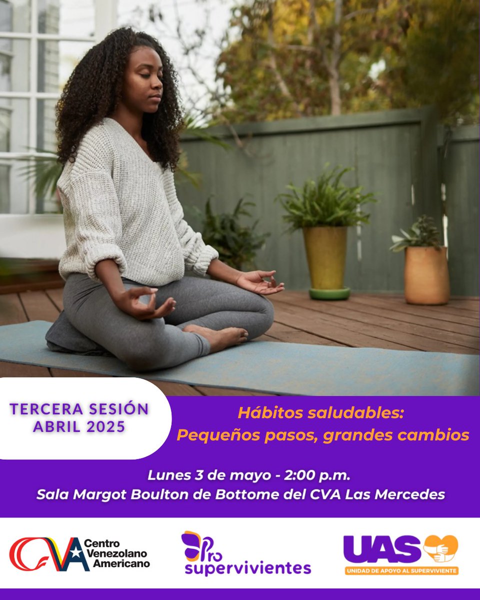 En el CVA continuamos uniendo esfuerzos con Prosupervivientes y su proyecto UAS (Unidad de Apoyo Psicológico gratuito para sobrevivientes de cáncer). Los interesados en participar, deben contactar al correo uas.prosupervivientes@gmail.com para más información. #SomosCVA