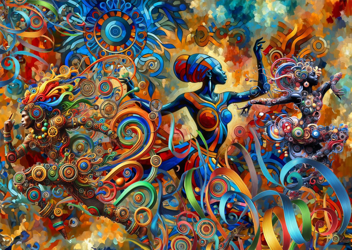 dgrantdcanet's tweet photo. Afro-futurism Art “The Dancer” by Dgrant https://t.co/0QYC0BYMBU