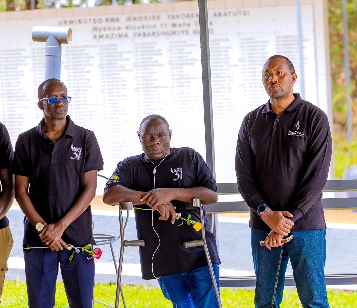 Today ,before the kickoff of the Genocide Memorial Sitting Volleyball Tournament 2025 ,the players , staff and Members of NPC Rwanda took a moment to pause, reflect, and honor the history of the nation.