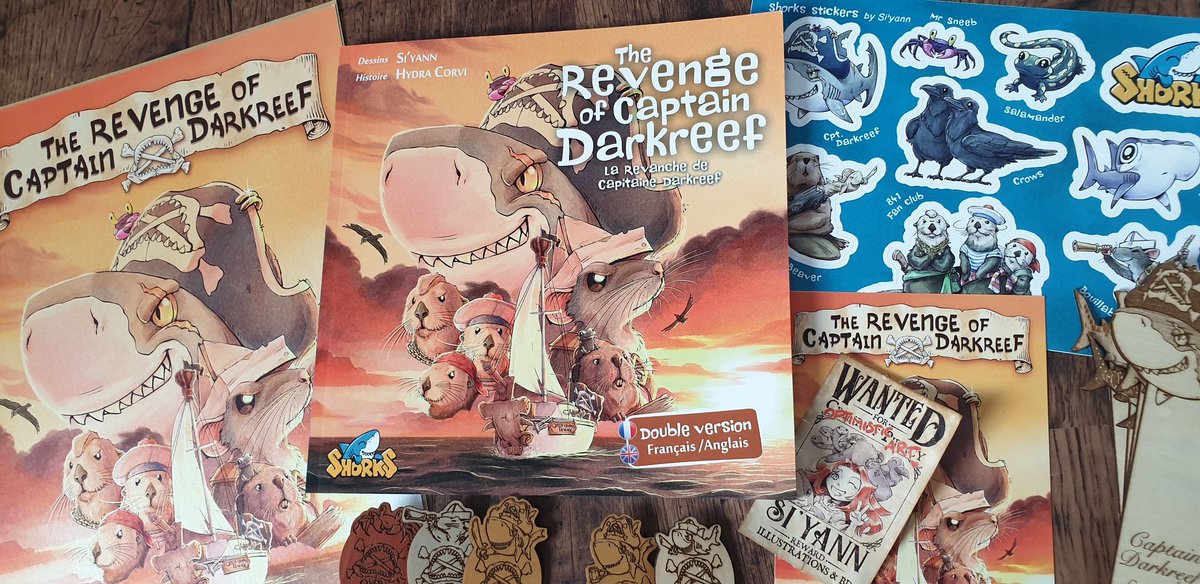 captchromatic's tweet photo. Matez un peu tout le loot que @siyann_stuff et @DominatusHydra m'ont envoyé !!  🥰  À nous deux Captain Darkreef ⚔️ https://t.co/tToUWfamrw