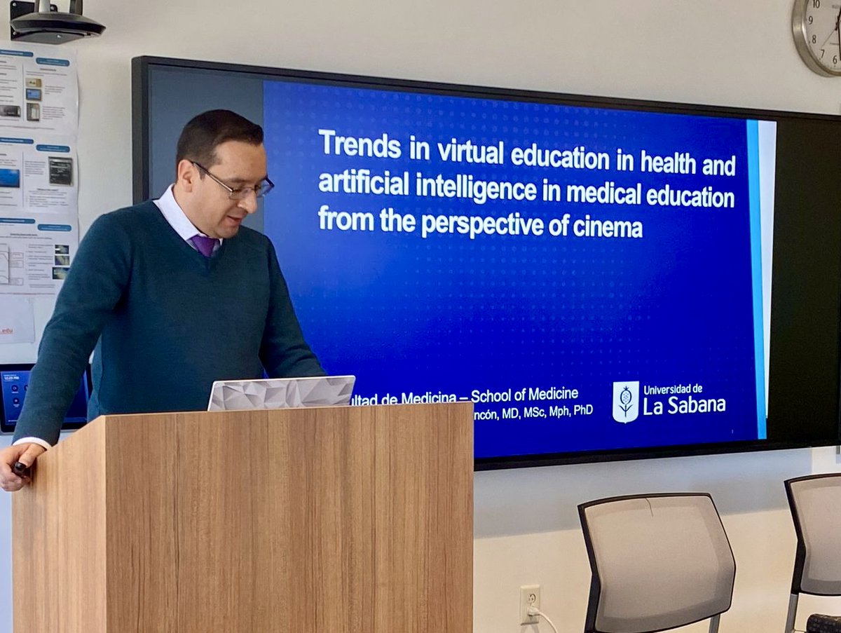 Trends in virtual education in health and artificial intelligence in  medical education from the perspective of cinema. The Digital Futures of  Health Humanities (Boston, 2025) <a href="/unisabana/">Universidad de La Sabana</a> <a href="/Northeastern/">Northeastern University</a> <a href="/MedicinaSabana/">Facultad de Medicina Unisabana</a>