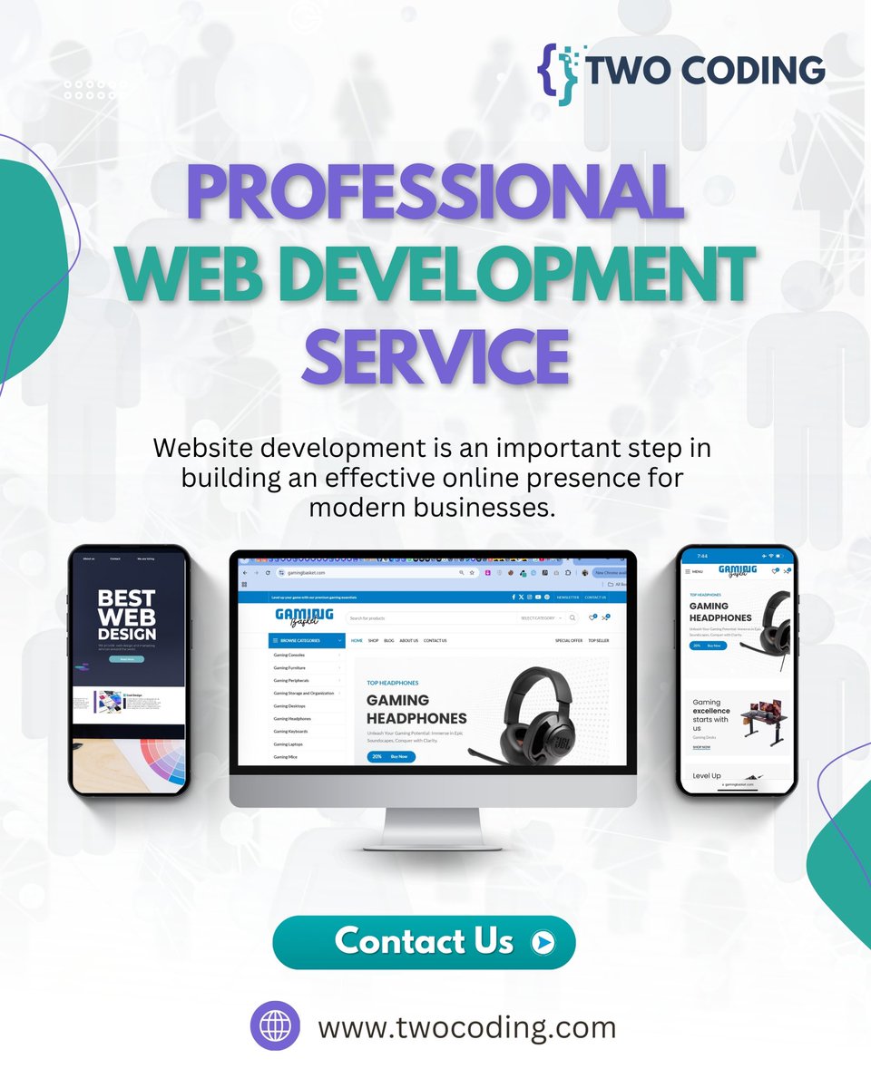 Twocoding's tweet image. Professional websites = professional results.
Get a modern, responsive site for your business with Two Coding!
Let’s talk: twocoding.com
#WebDev #WebsiteDesign #BusinessGrowth #TwoCoding #newbusiness