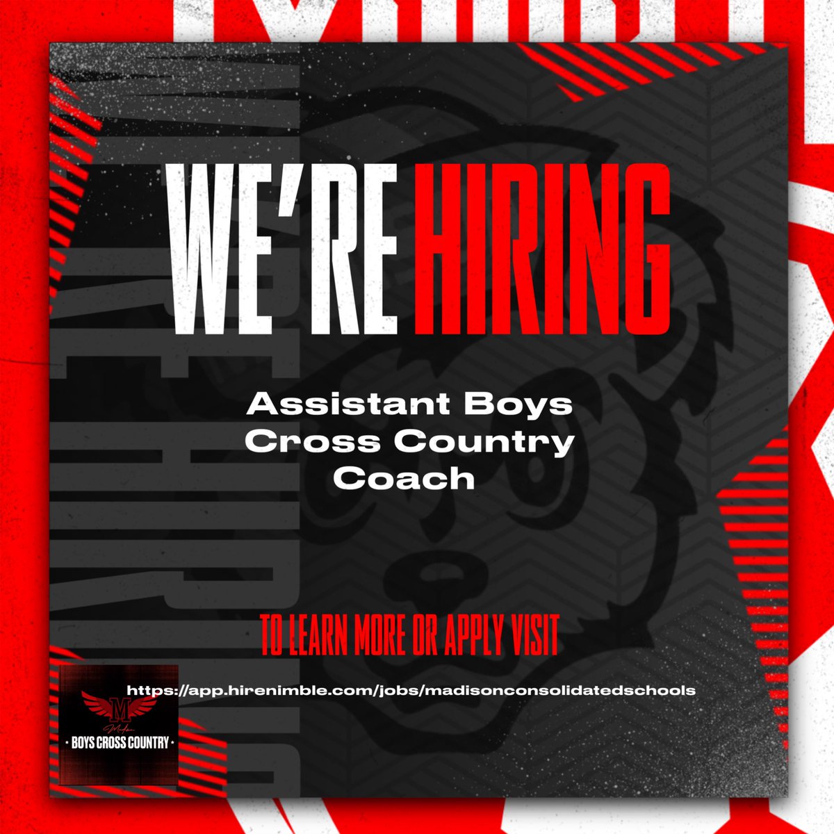 ksandlin10k's tweet photo. Madison is looking for a boys assistant cross country coach!

Apply at:

https://t.co/A16xFkua7G https://t.co/pECA9CyURJ