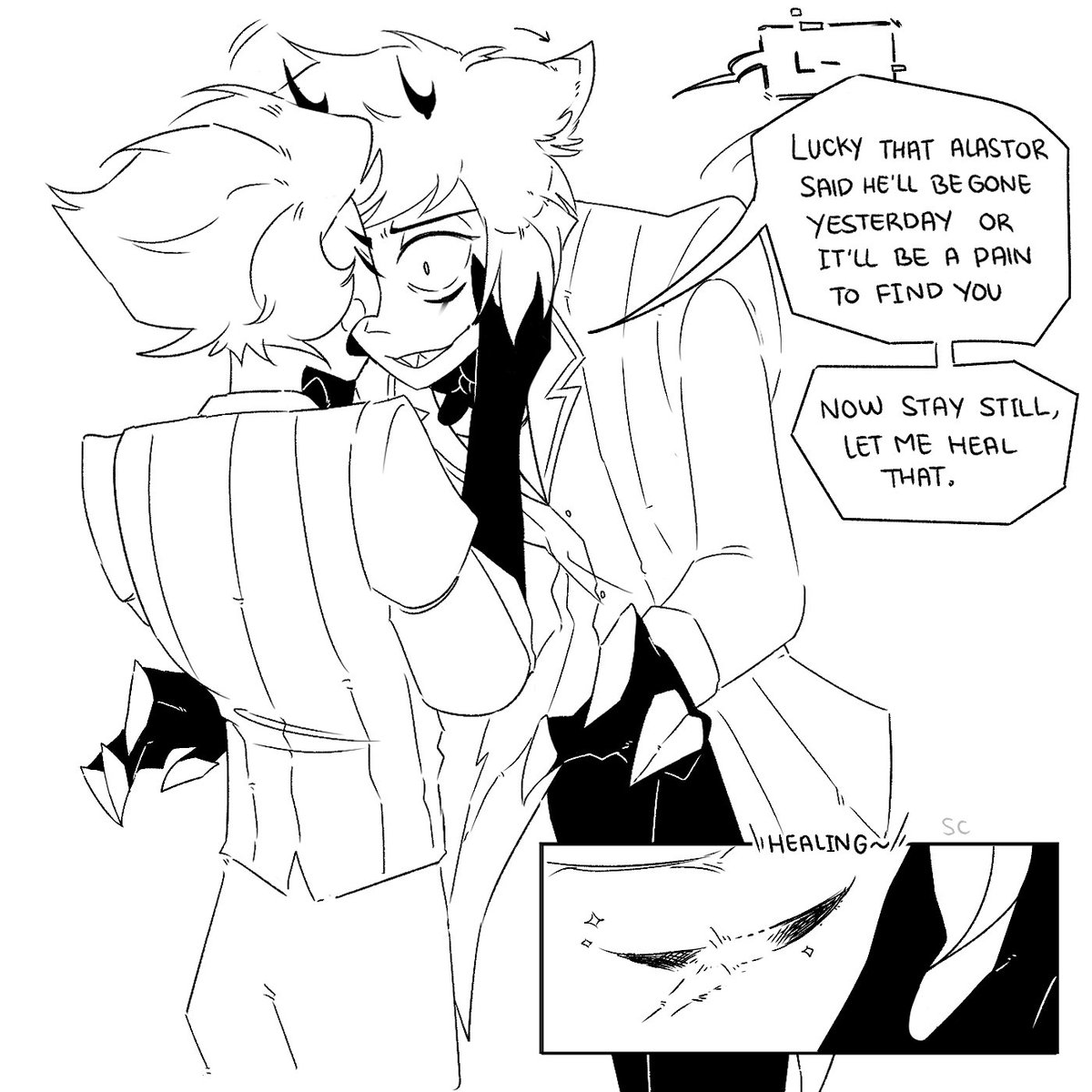 The Disaster!
That Little Damned (11) 
(1/2) ↧
.
.
#HazbinHotel #LuciferHazbinHotel #Alastor #CursedCatAlastor #Radioapple